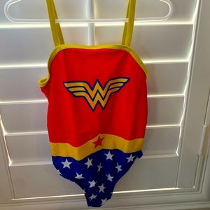 4T girls Wonder Woman one piece swim suit